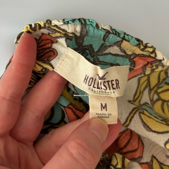 Hollister Women's Y2K Tank Top 2000s Floral print Sleeveless Size Medium - Picture 10 of 11